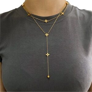 ✅NEW✅ 18K Gold Plated Stainless Steel Layered Flower (Inspired) Necklace